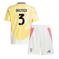 Maglie da calcio Juventus Gleison Bremer #3 Seconda Maglia Bambino 2024-25 Manica Corta (+ Pantaloni corti)